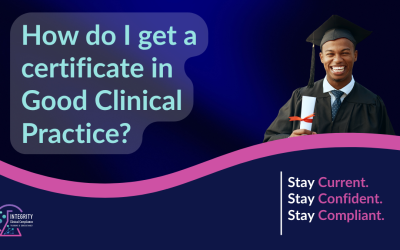How do I get a certificate in Good Clinical Practice?